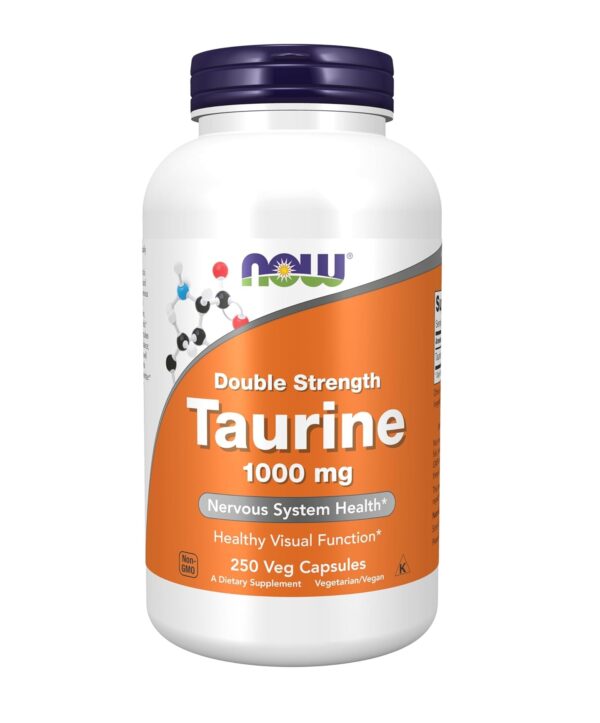 Now Foods: 250 cápsulas taurina para la salud del sistema nervioso