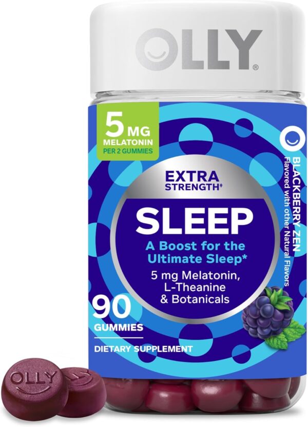 Gomitas para dormir extrafuertes OLLY, 5 mg de melatonina 90 und