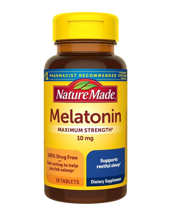 Melatonina de disolución rápida de Natrol 10 mg, 100 caps sabor a fresa