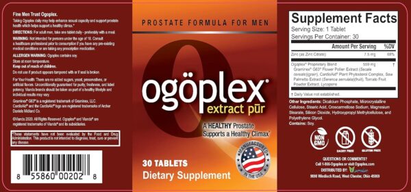 Suplemento para la salud de la próstata y el sistema urinario masculino con polen de flores suecas